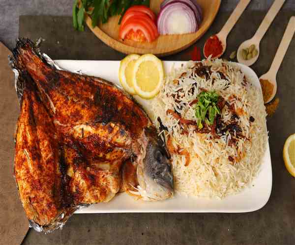 Tandoor Fish with Rice